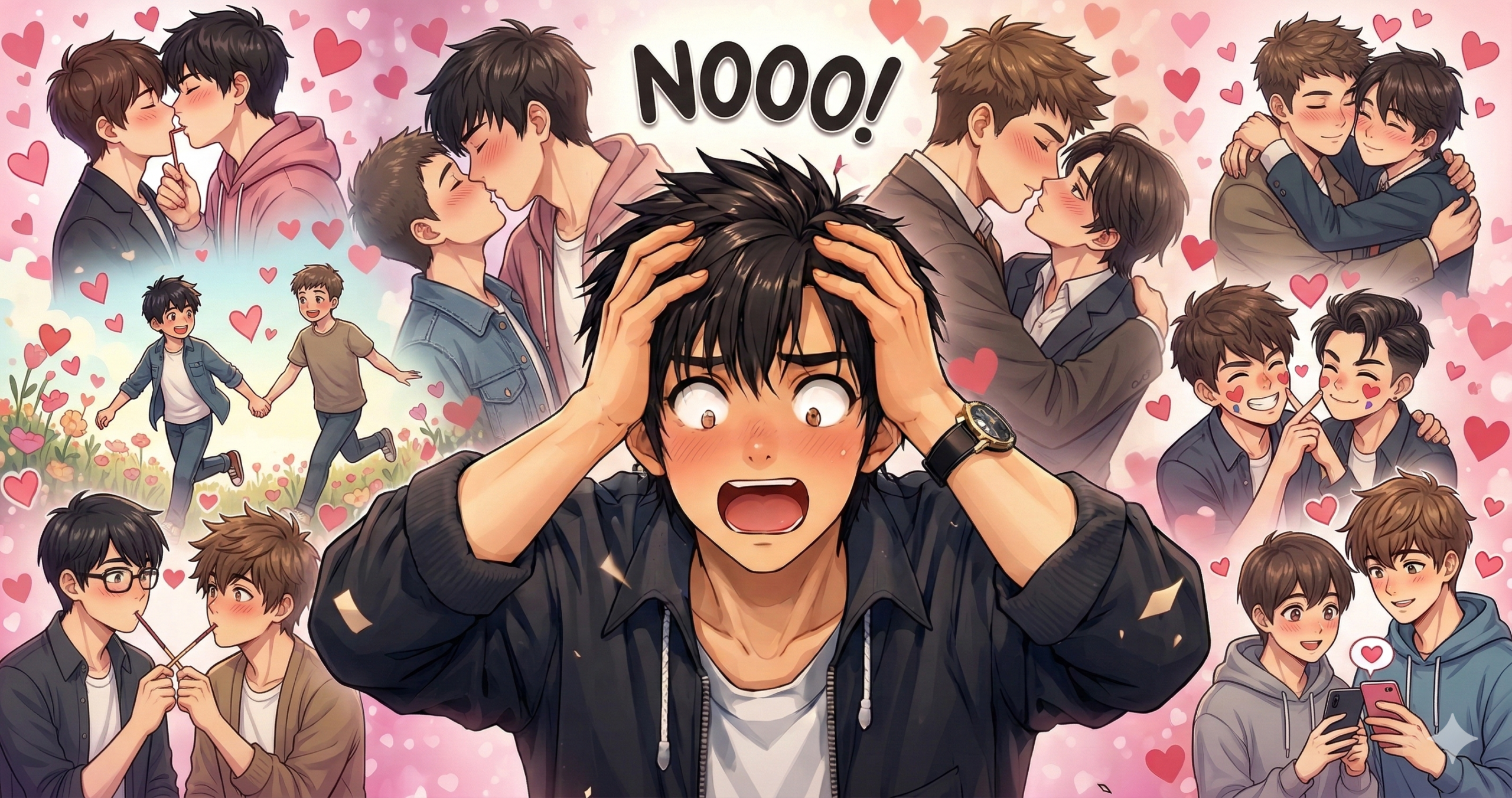 BL漫画 絶対BLになる世界VS絶対BLになりたくない男 イメージ