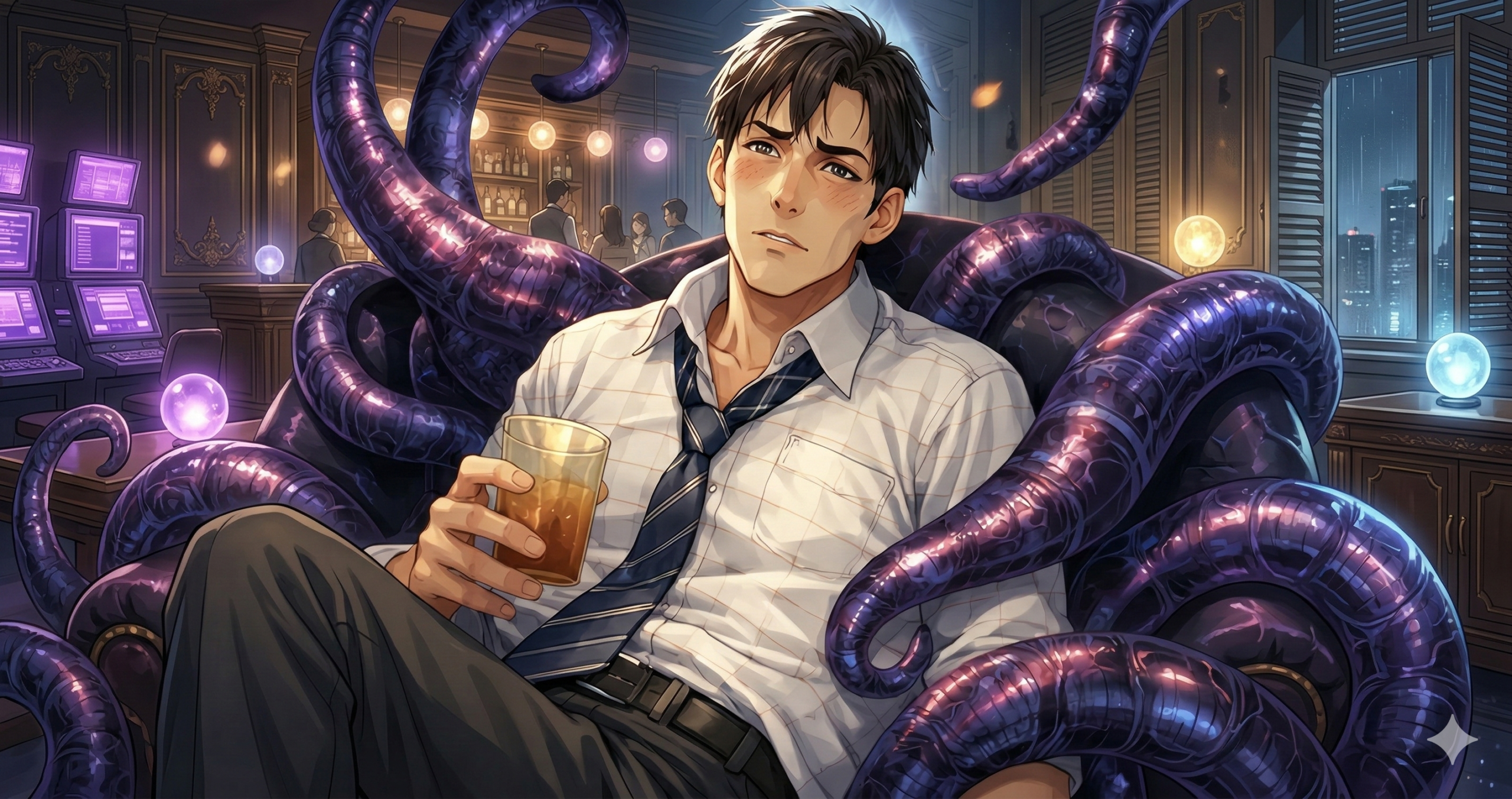 BL漫画 社畜おじさん触手を買う イメージ