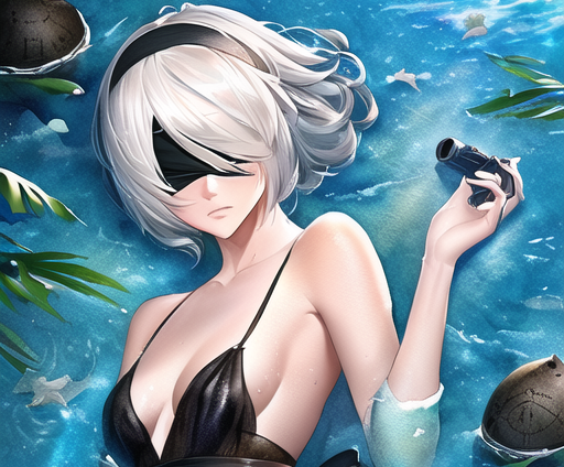 Nier automata AI illustration